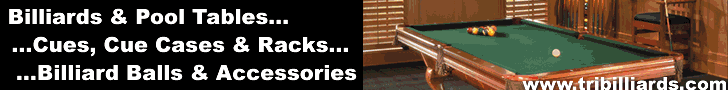 See the Largest Selection of Billiards and Game Room Products on the Web at Triangle Billiards - Where Business IS Fun and Games!